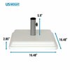 Us Weight Umbrella Base with Stem, 40 lbs, White FUB41W